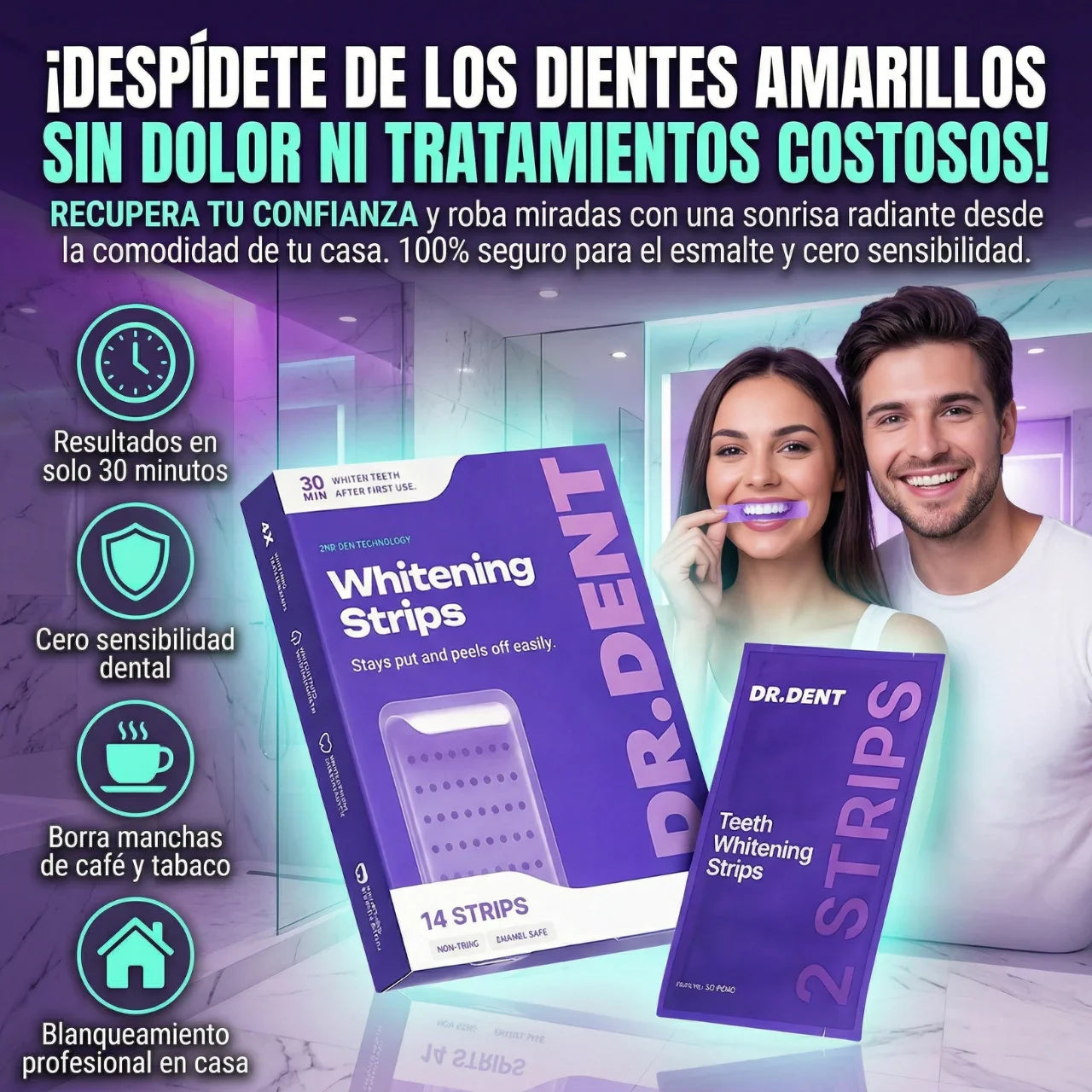 Tiras blanqueadoras dentales Dr.Dent